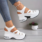 Orthopedic wedge sandals detail