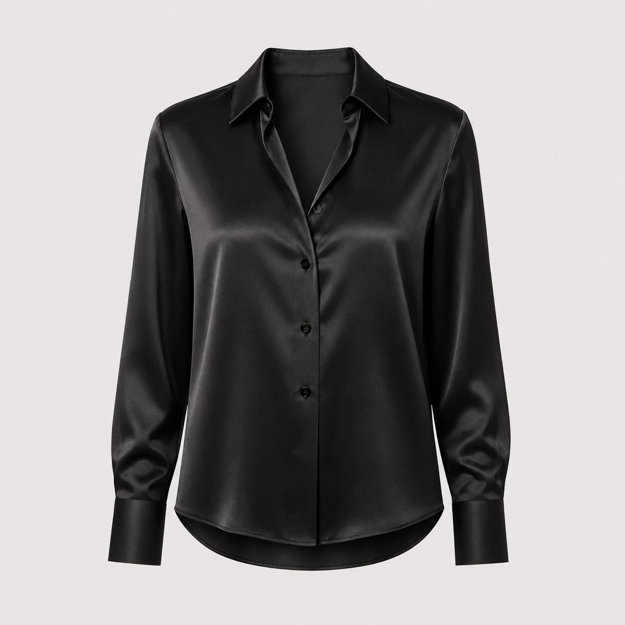 Women's Collared Button Up Blouse Long Sleeve Formal