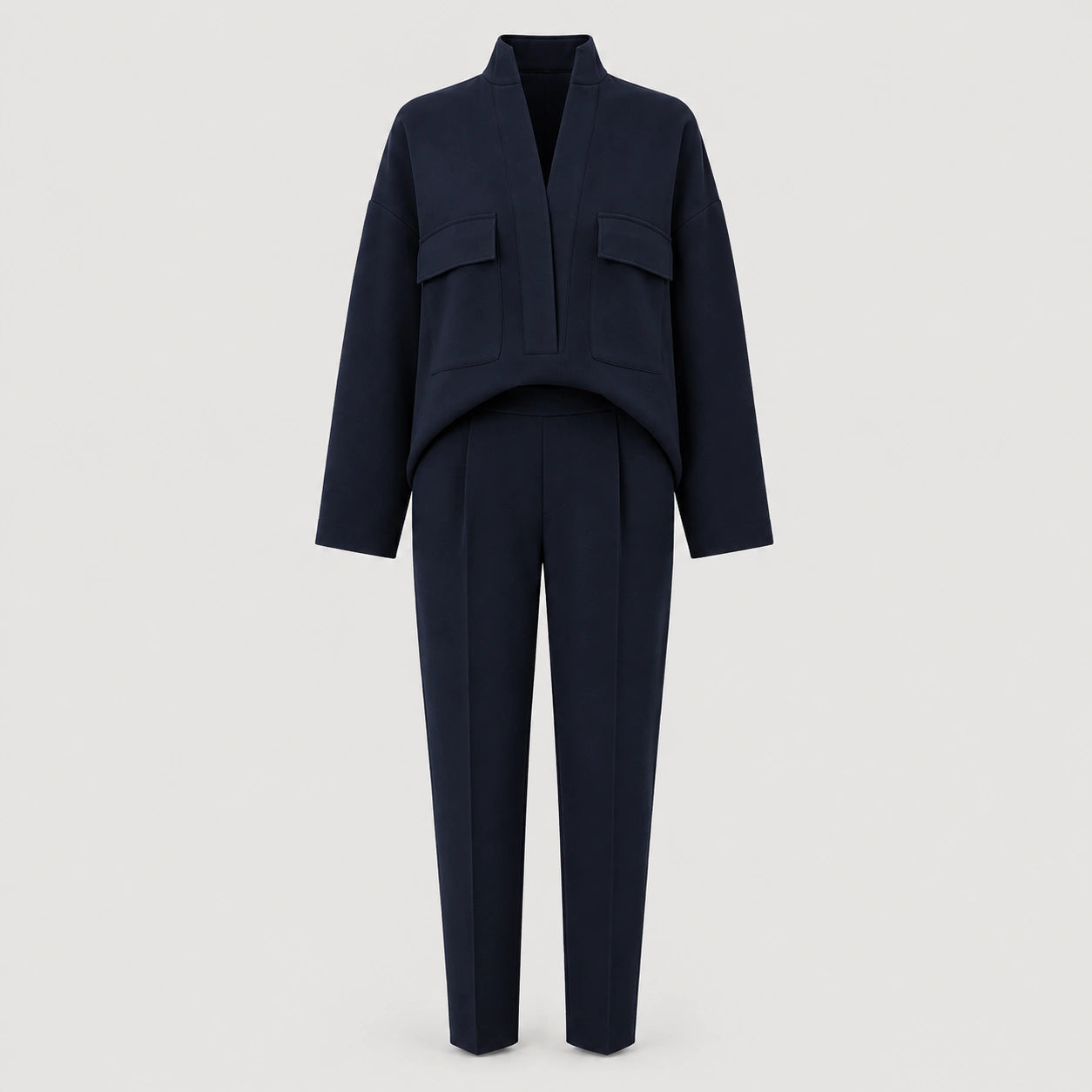 Women's High Neck Trouser Co-Ord Set Long Sleeve