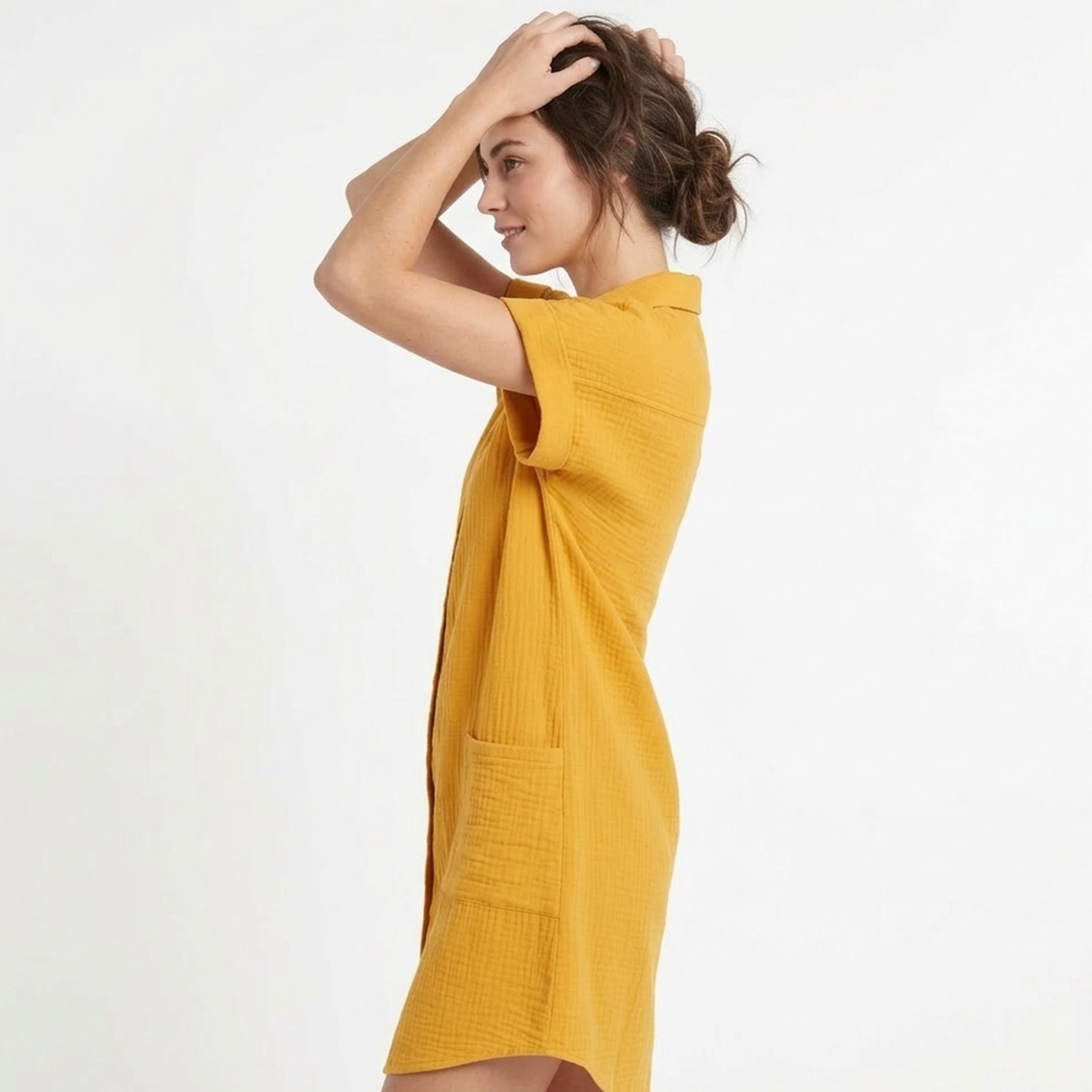 Veloire | T-shirt d'été à col en V et manches trois-quarts pour femmes