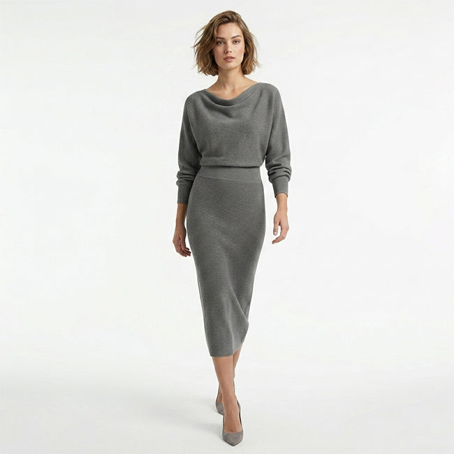Robe midi drapée style été pour femmes
