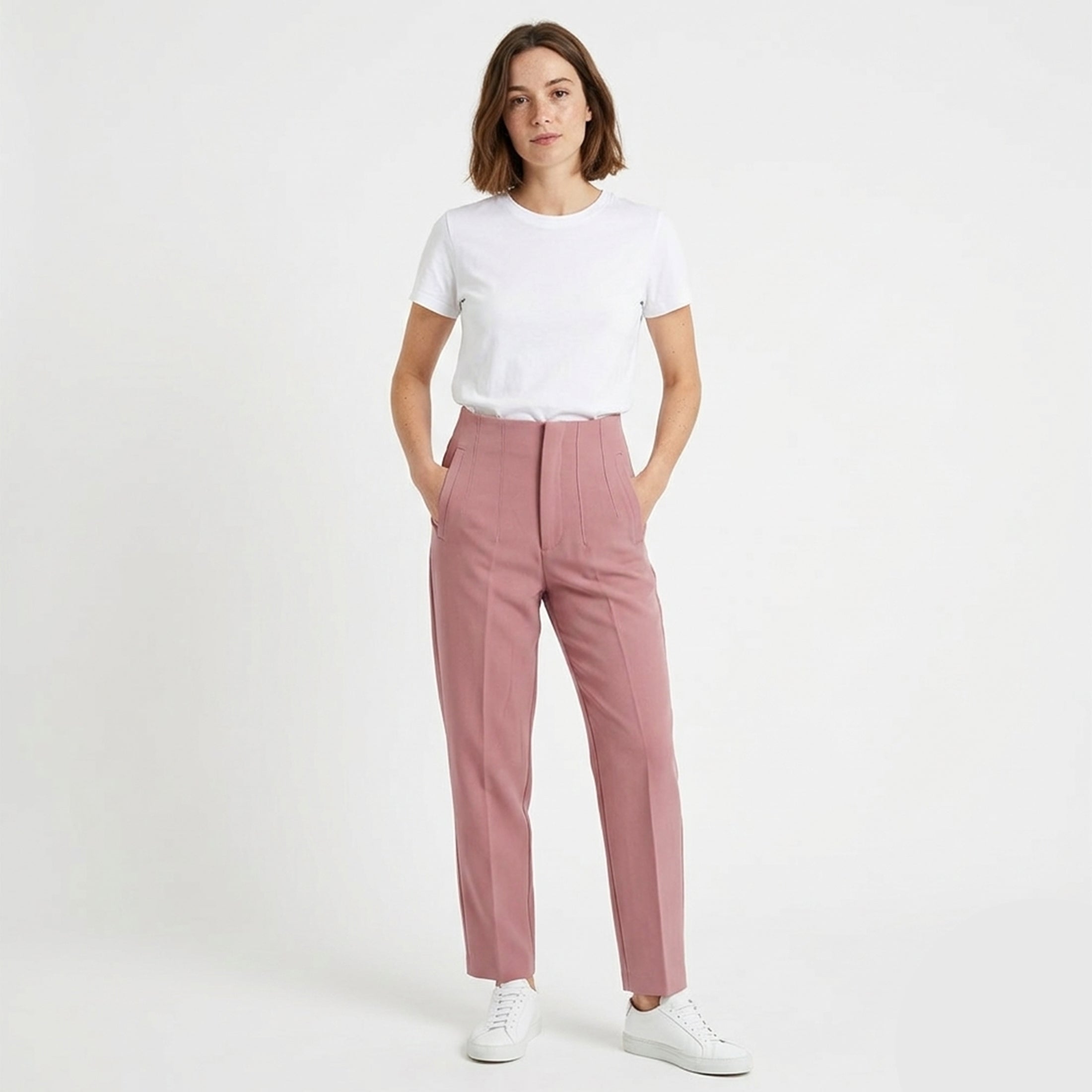Veloire | Cotton Summer High-Waist Pants for Women