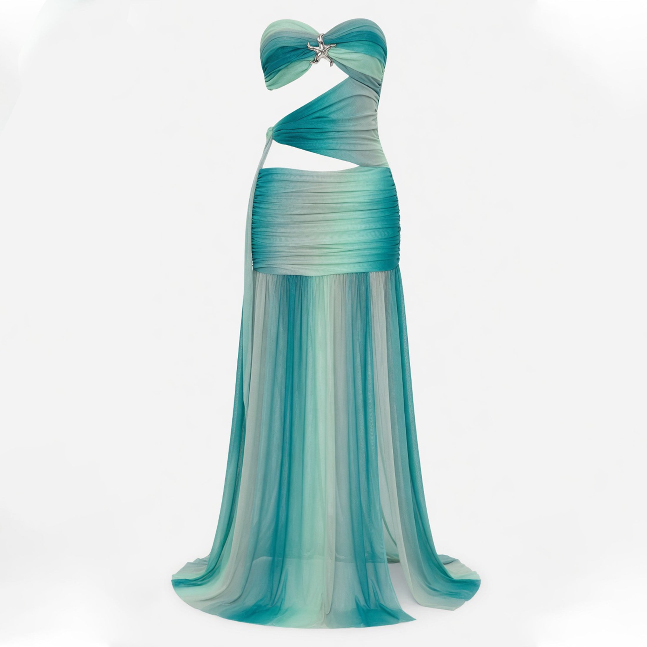 Robe Maxi Élastique Sans Bretelles Élégante pour Femmes