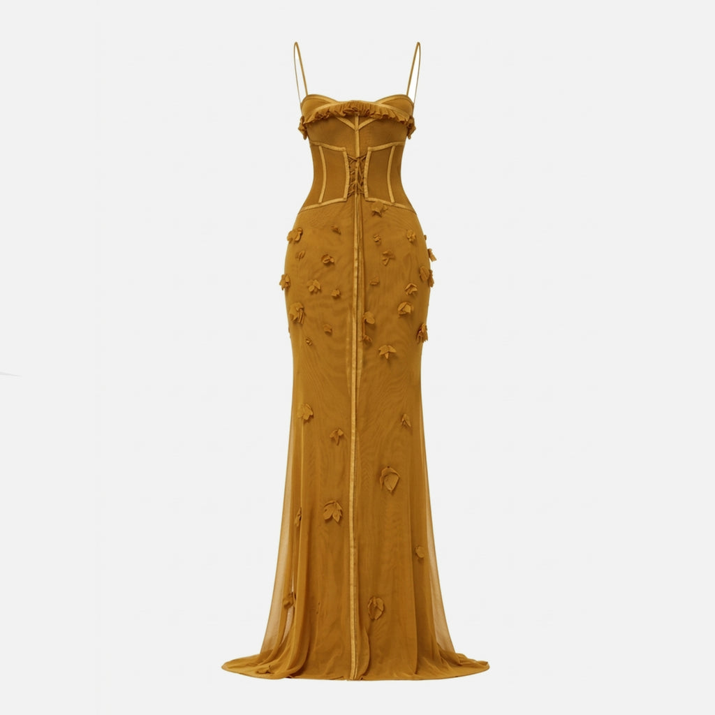 Veloire | Robe longue sans manches en corset pour femmes
