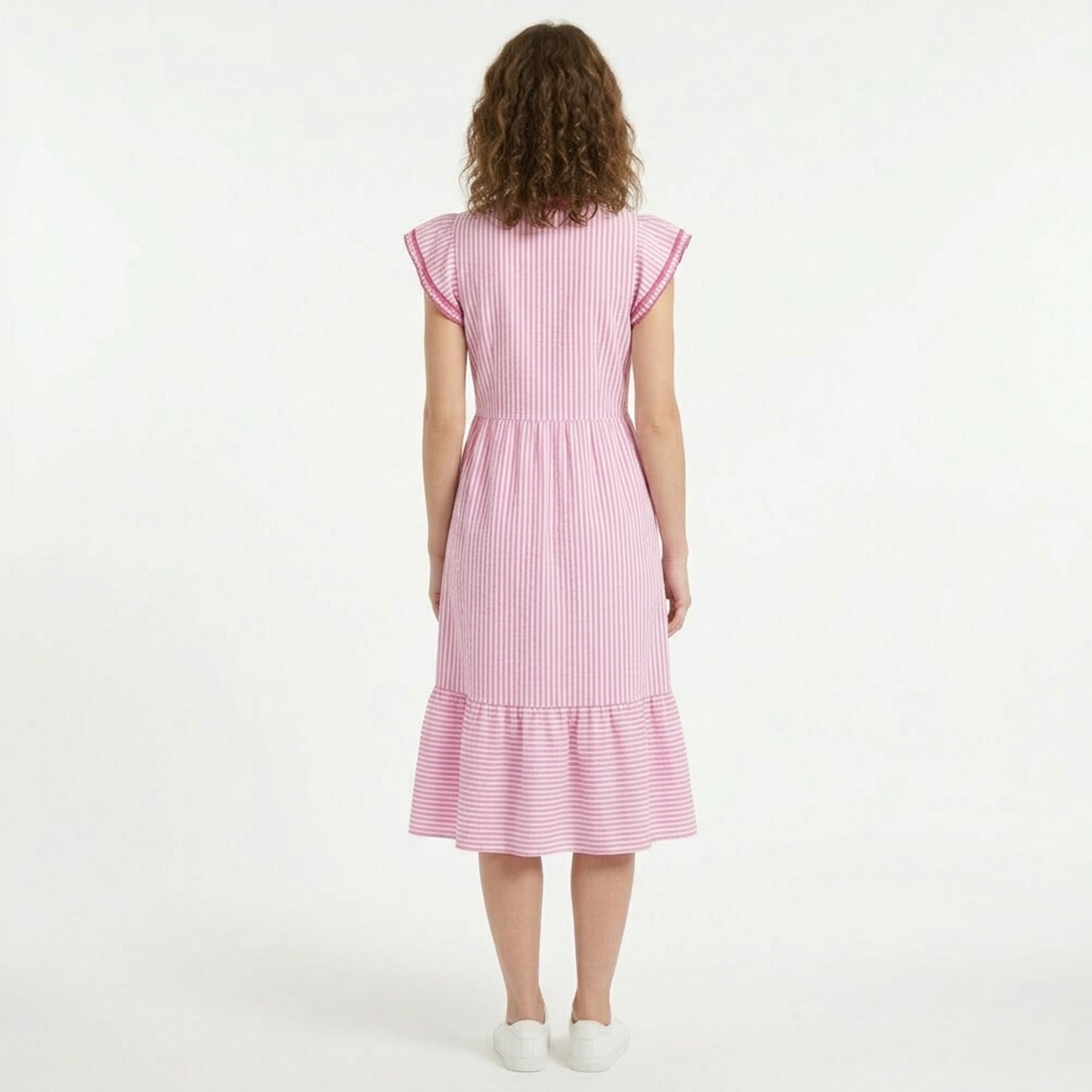 Veloire | Cotton A-Line Midi Dress for Women