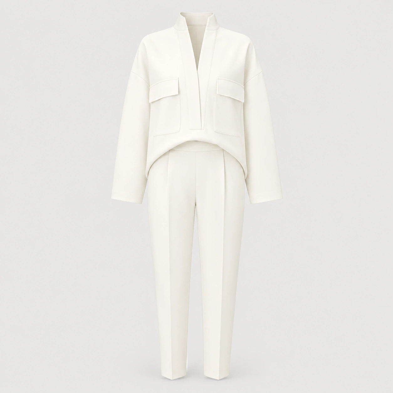 Women's High Neck Trouser Co-Ord Set Long Sleeve