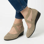 Women's Cross Strap Wedge Shoes Casual Summer