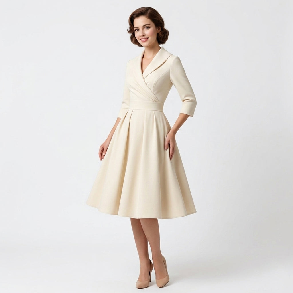 Veloire | Robe Slim Fit à Manches Longues pour Femmes