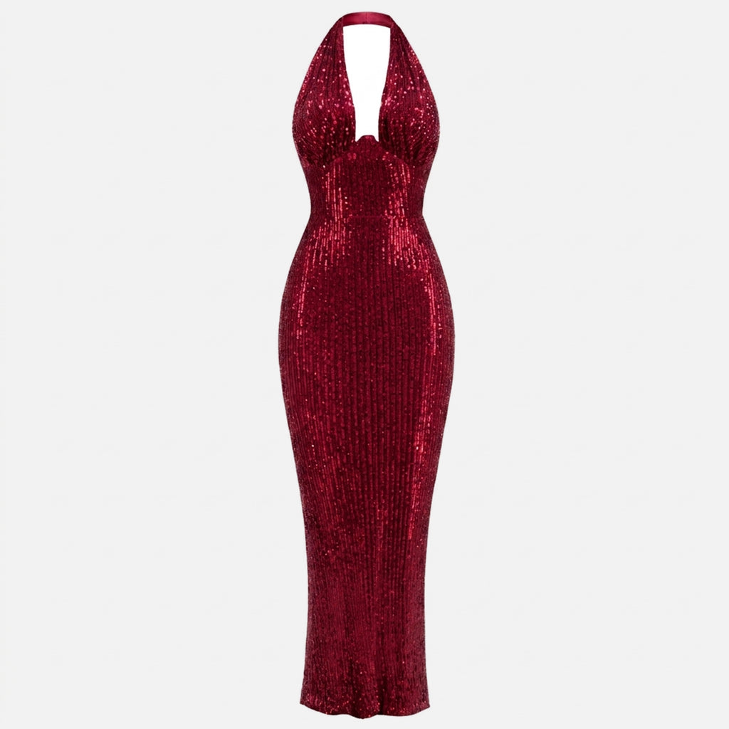 Veloire | Robe Slim Fit à Paillettes pour Femmes