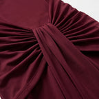Veloire | Robe Drapée à Col Halter Maxi Chiffon d'Été