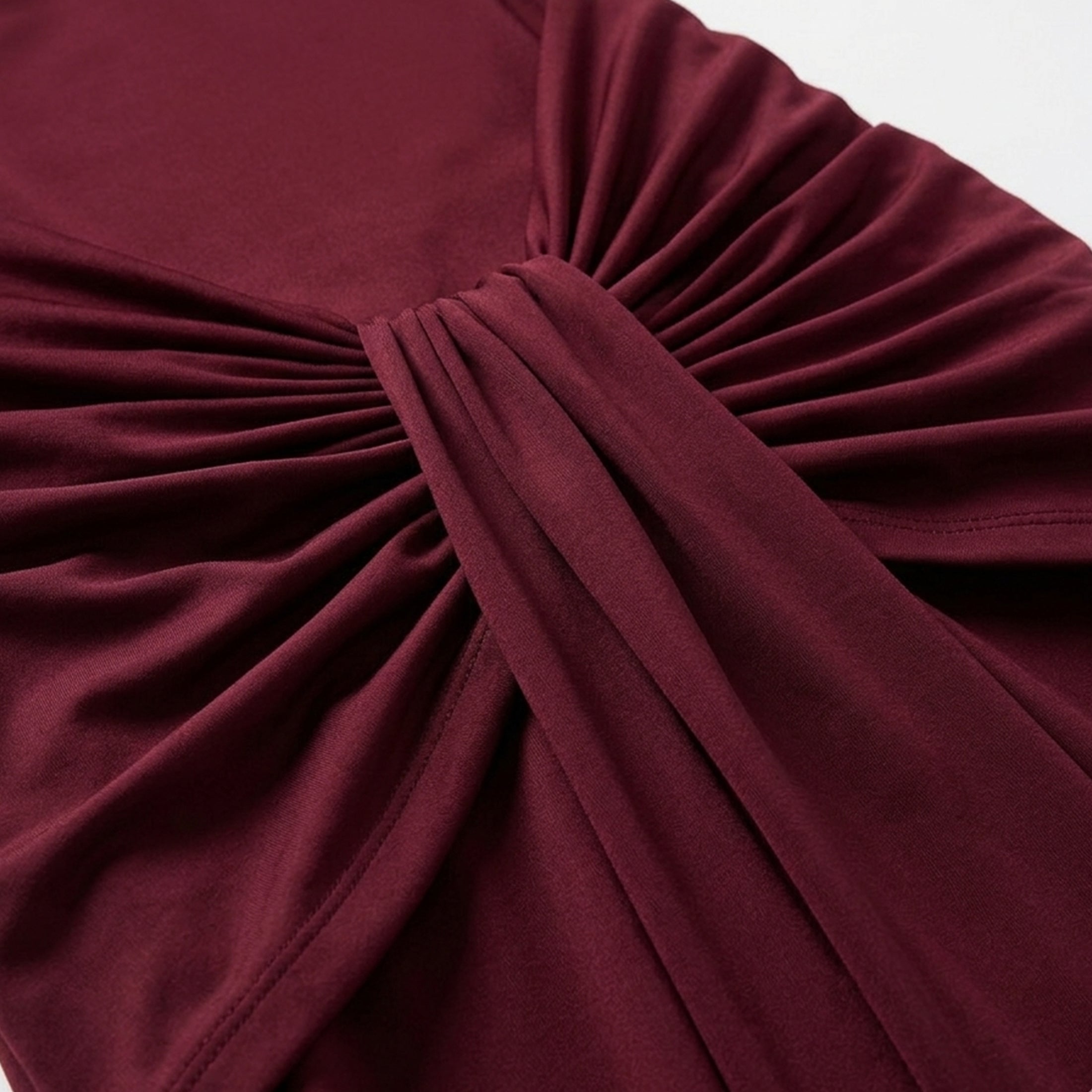 Veloire | Robe Drapée à Col Halter Maxi Chiffon d'Été