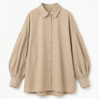 Women's Oversized Puff Sleeve Blouse Summer Casual