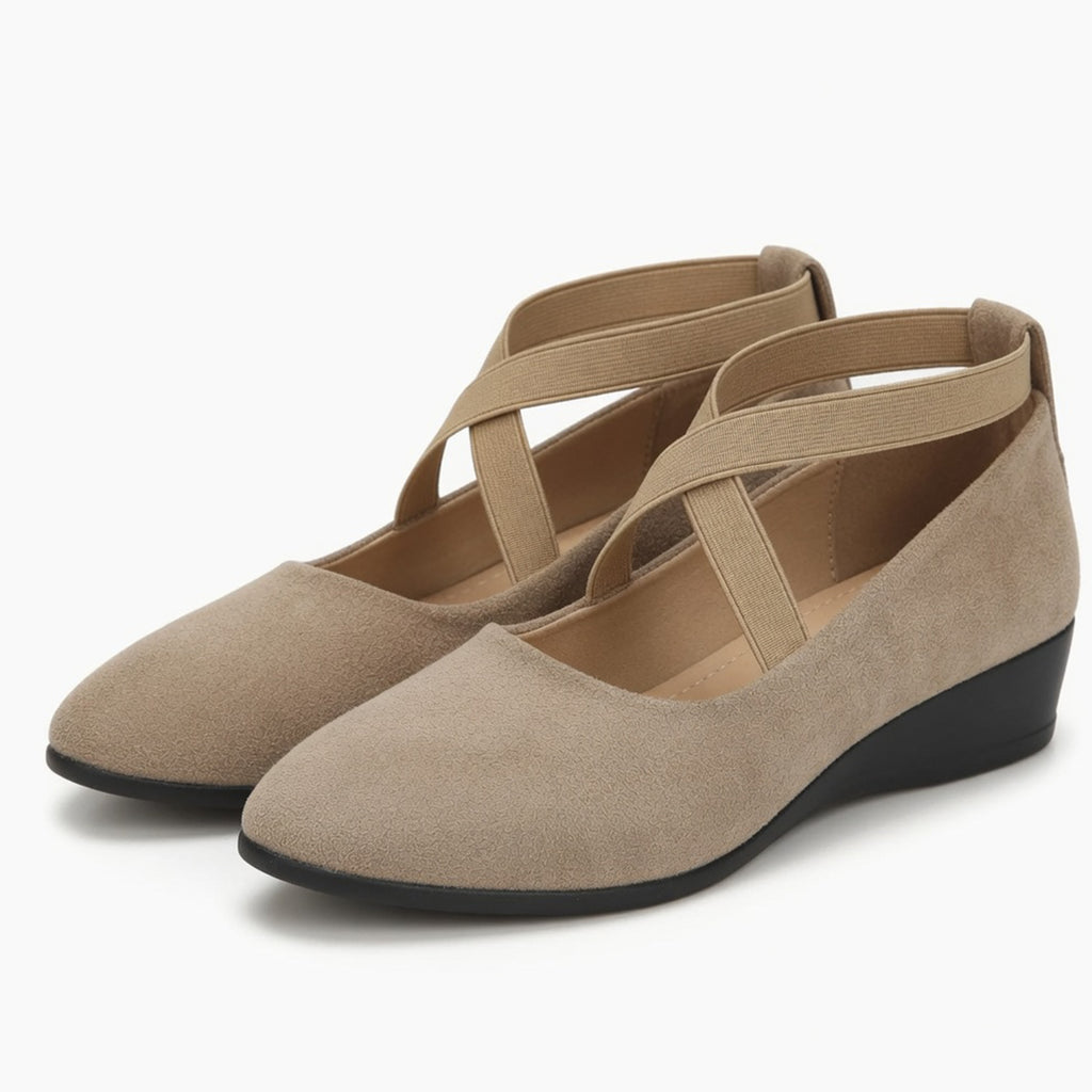 Women's Cross Strap Wedge Shoes Casual Summer