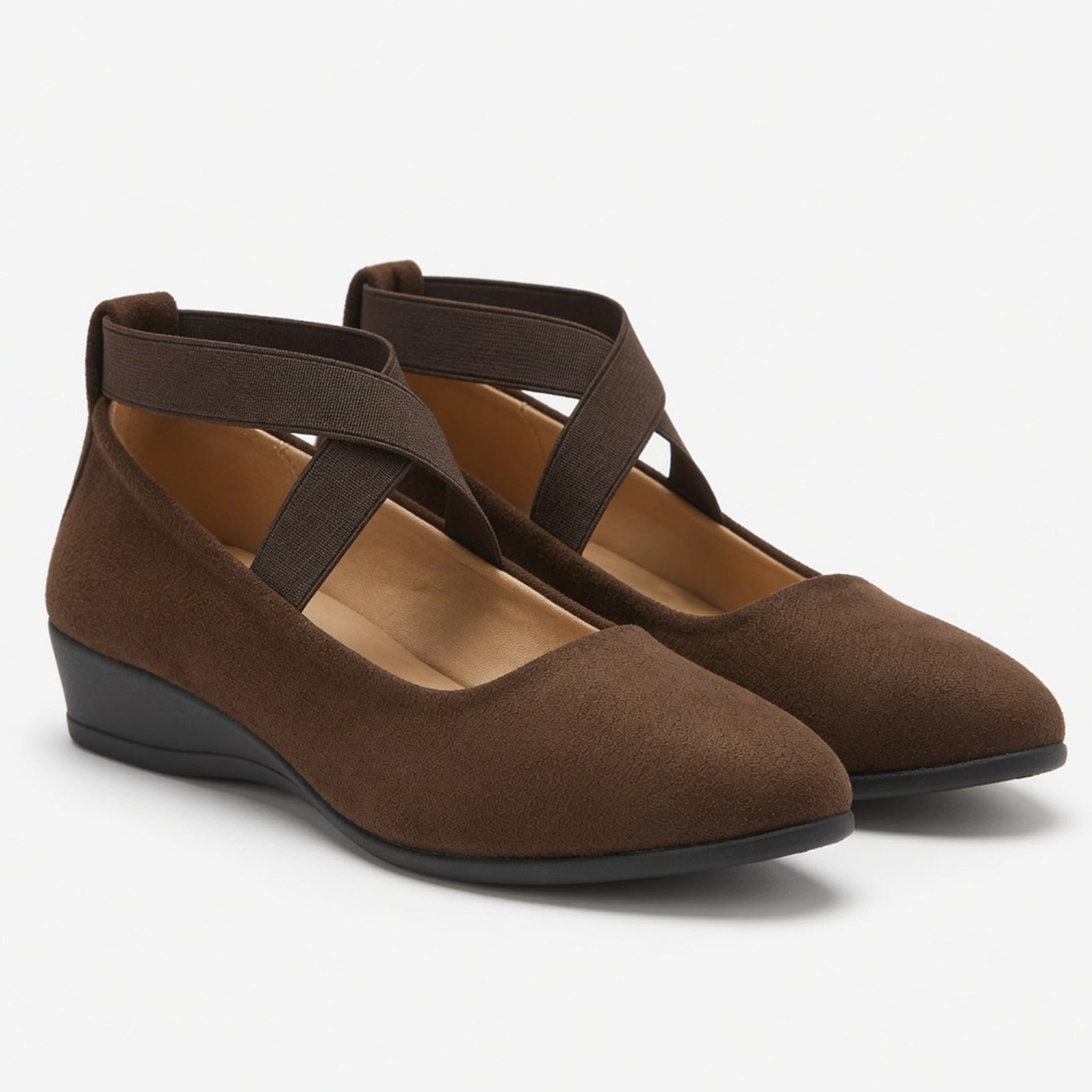 Women's Cross Strap Wedge Shoes Casual Summer