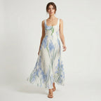 Veloire | Robe longue sans manches à fleurs pour femmes