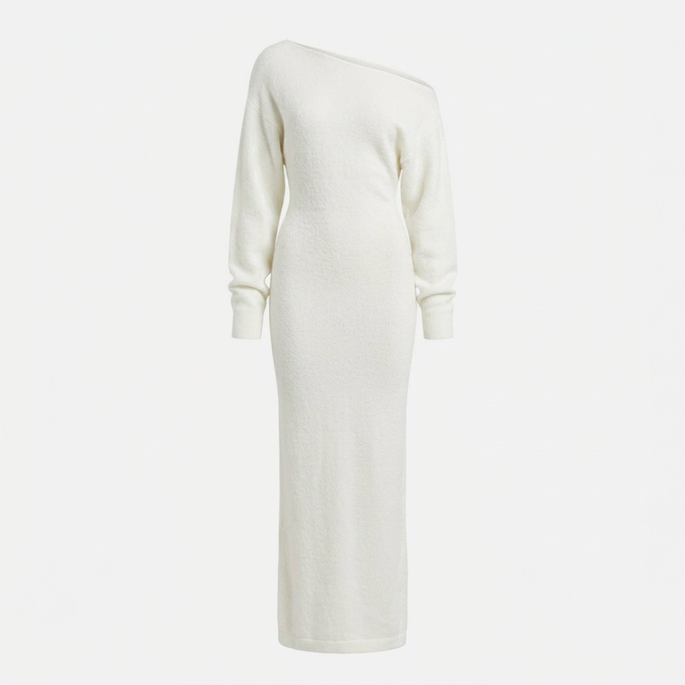 Women's Evening Off-Shoulder Knit Maxi Dress