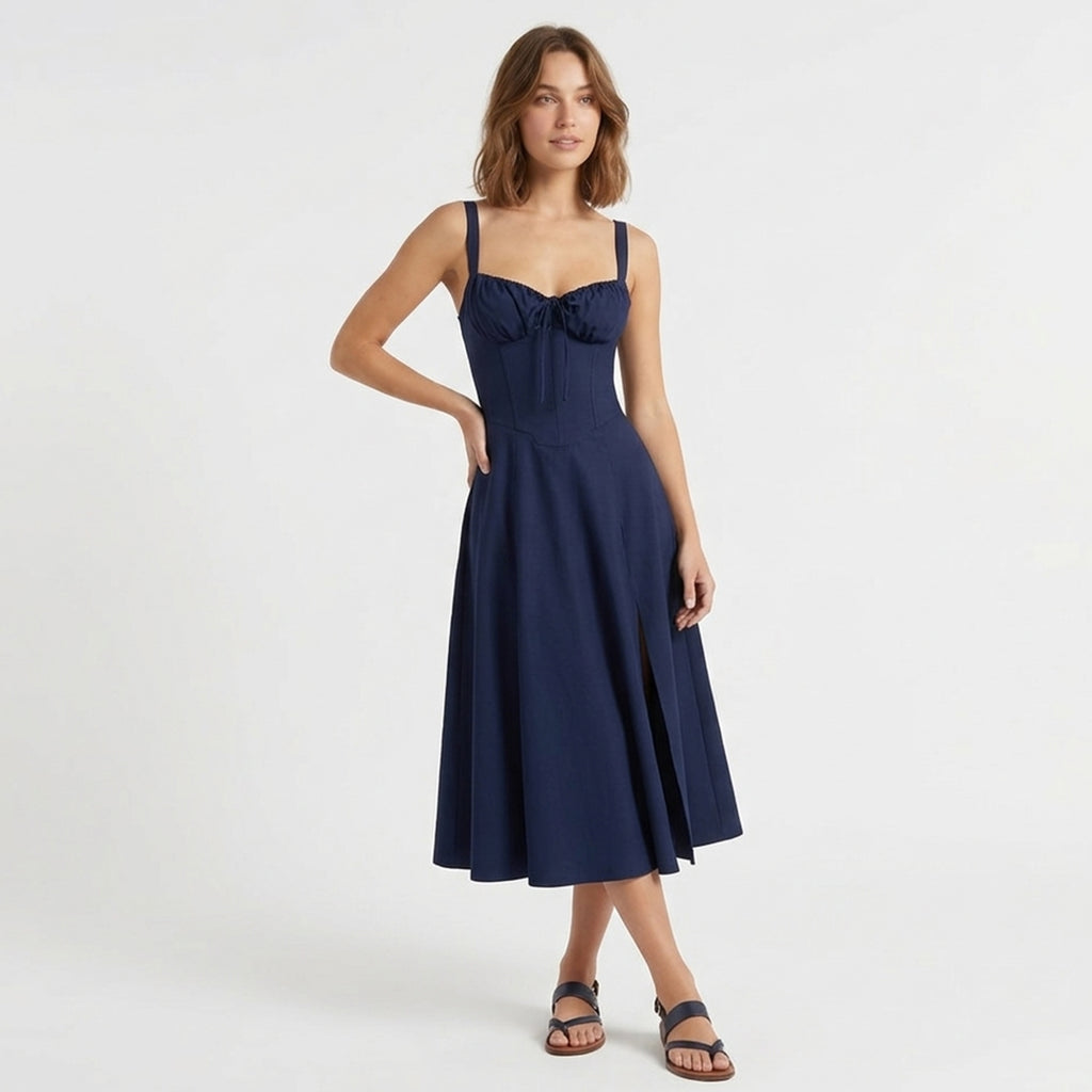 Veloire | Summer Hawaiian Midi Dress for Women