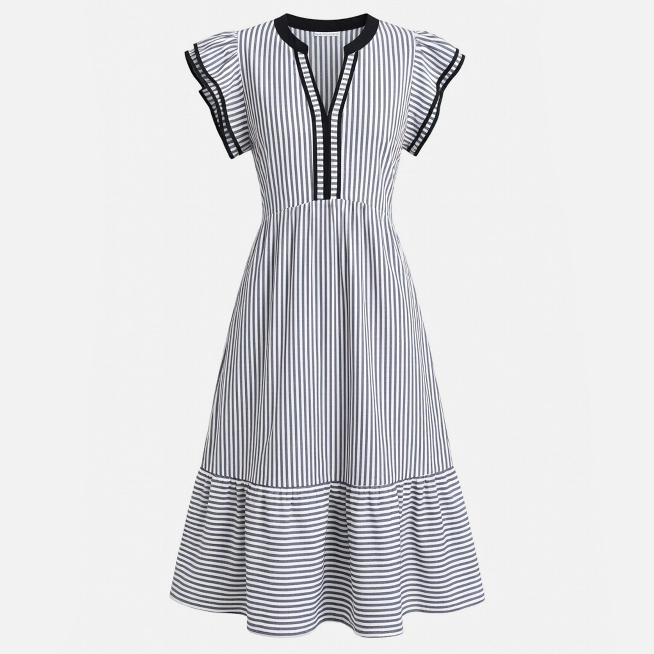 Veloire | Cotton A-Line Midi Dress for Women