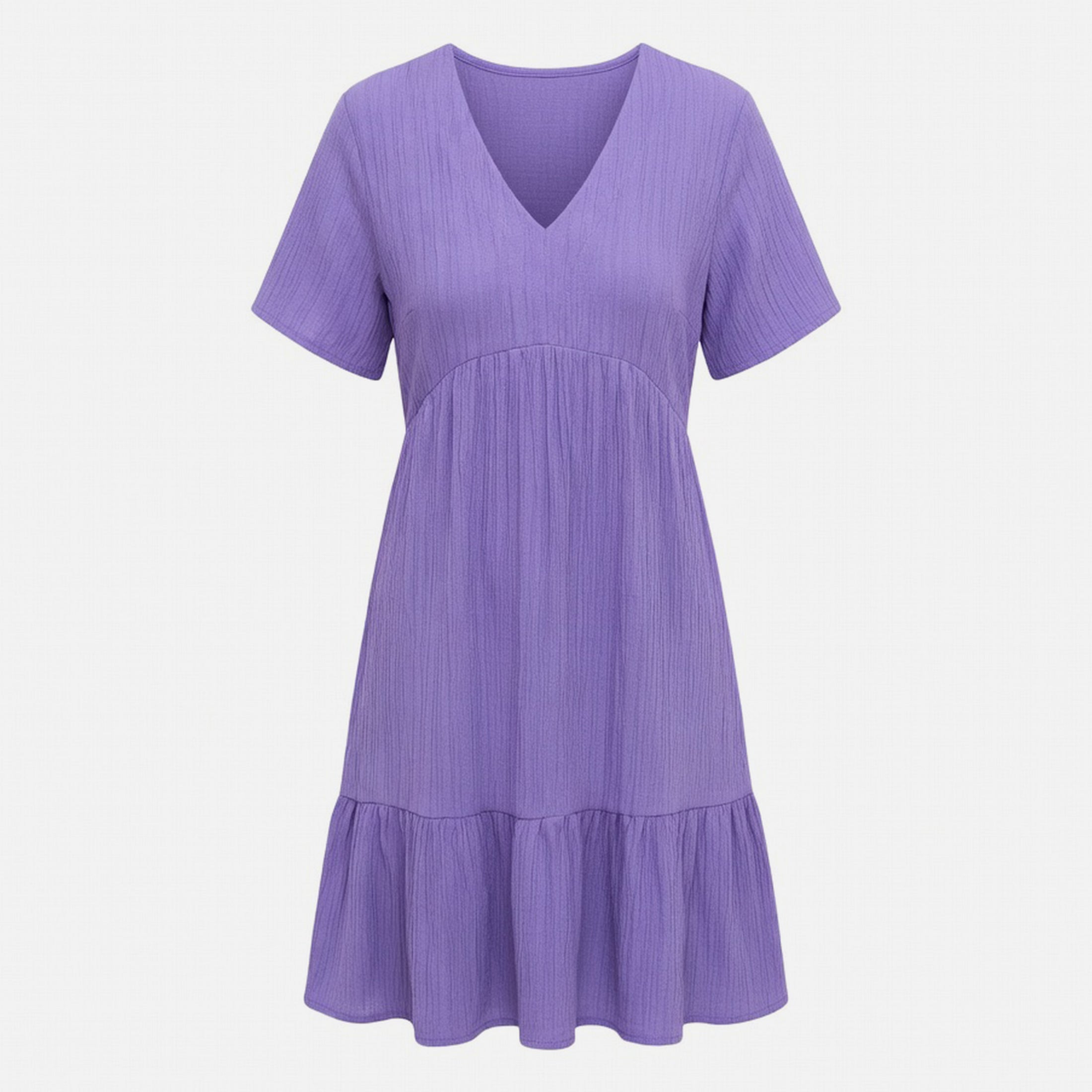 Veloire | Cotton Summer V-Neck Beach Dress for Women