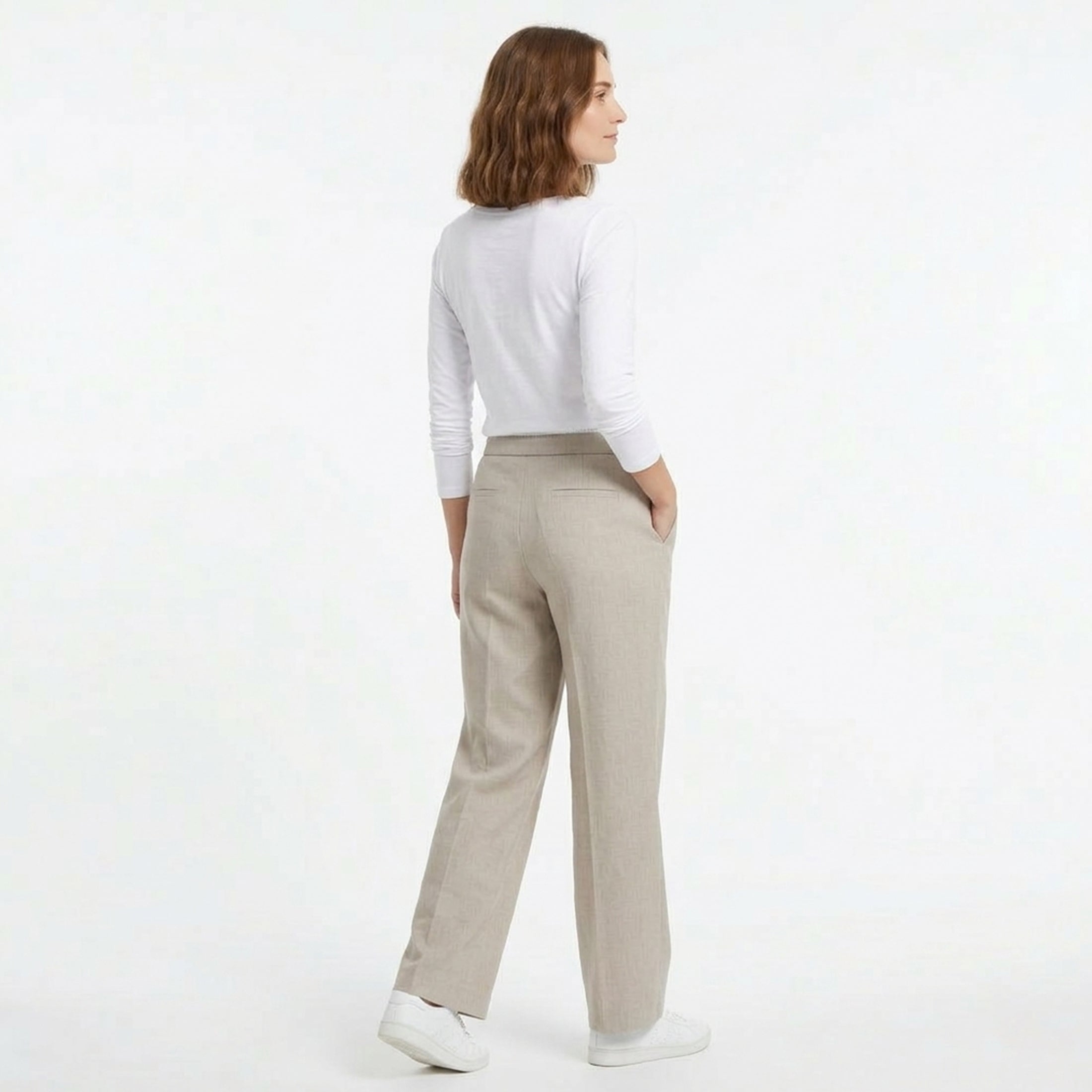 Veloire | Cotton Summer High-Waist Pants for Women