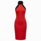 Robe Midi Débardeur Bodycon Cocktail Femme