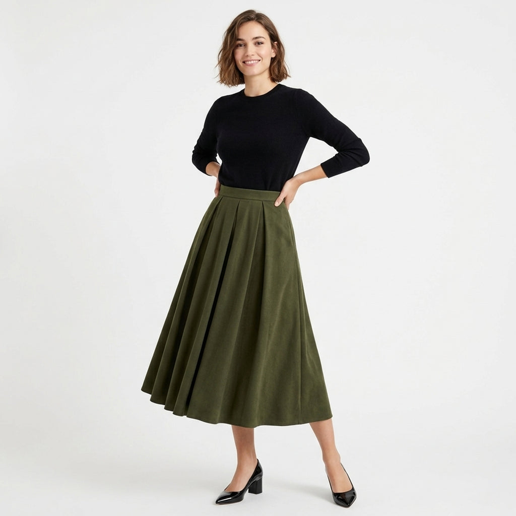Veloire | A-Line Long Skirt for Women