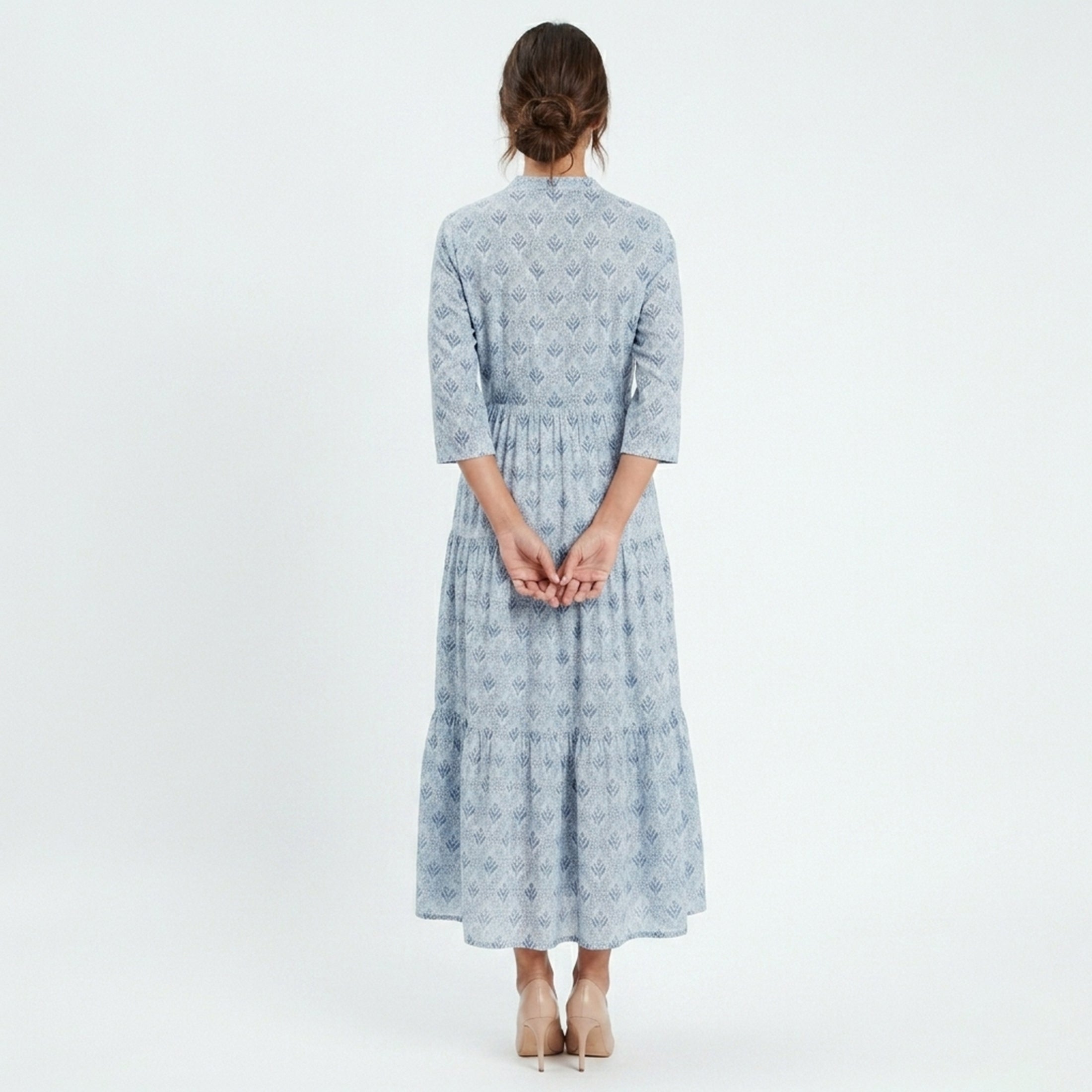 Veloire | Robe à col montant floral pour femmes