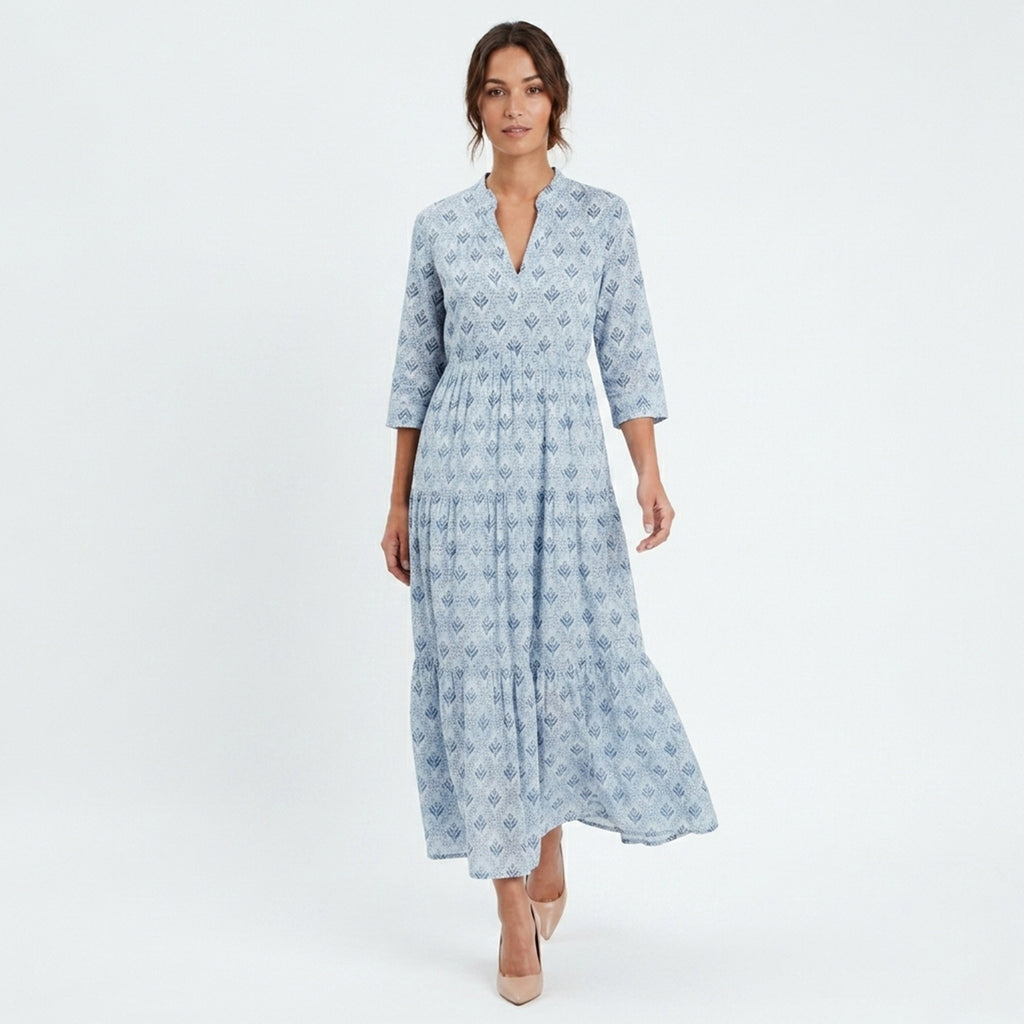 Veloire | Robe à col montant floral pour femmes
