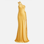 Robe maxi en satin à une épaule pour femme - Invité de mariage
