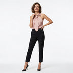 Women's Sleeveless Halter Neck Tie Blouse Summer