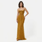 Veloire | Robe longue sans manches en corset pour femmes