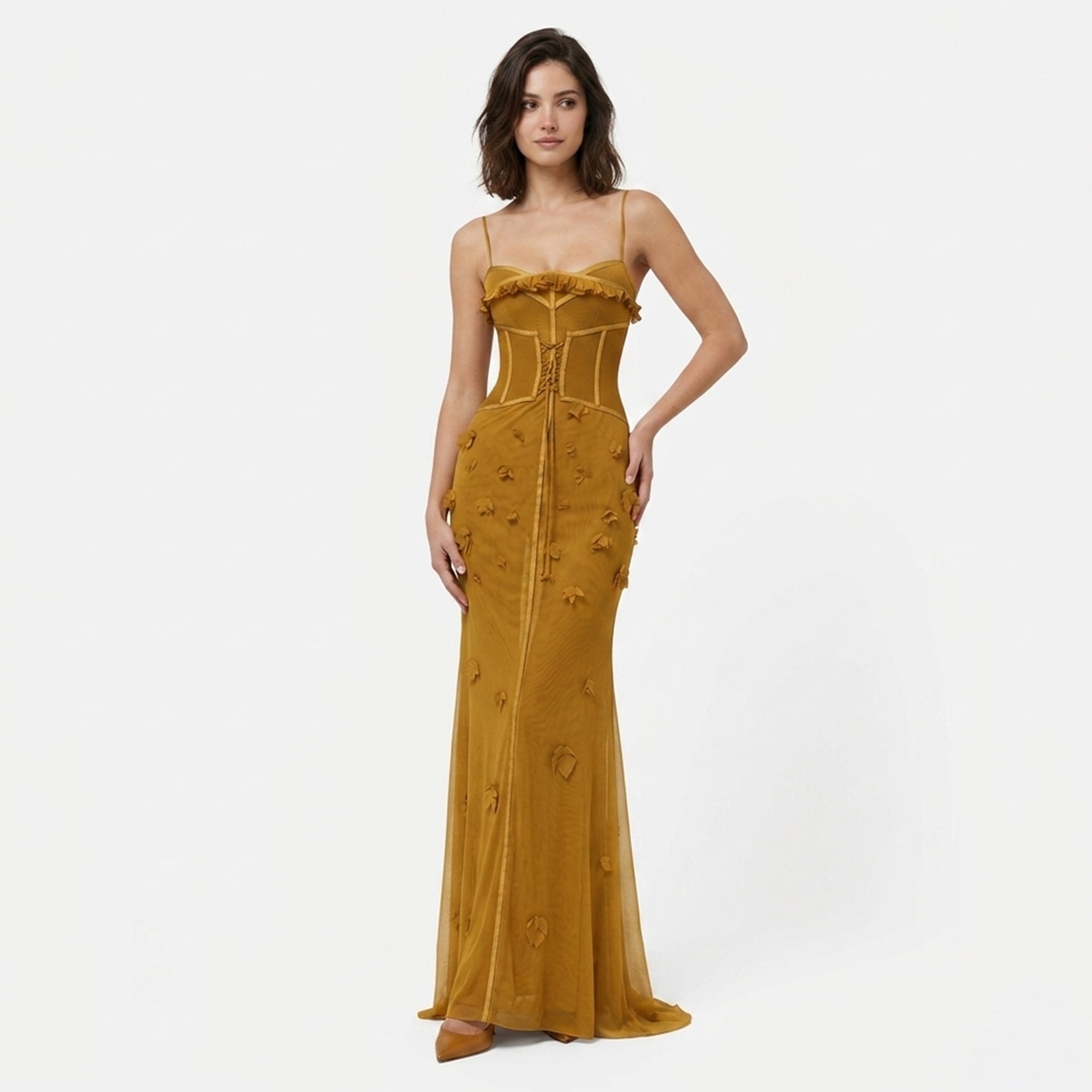 Veloire | Robe longue sans manches en corset pour femmes
