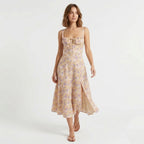 Veloire | Summer Hawaiian Midi Dress for Women
