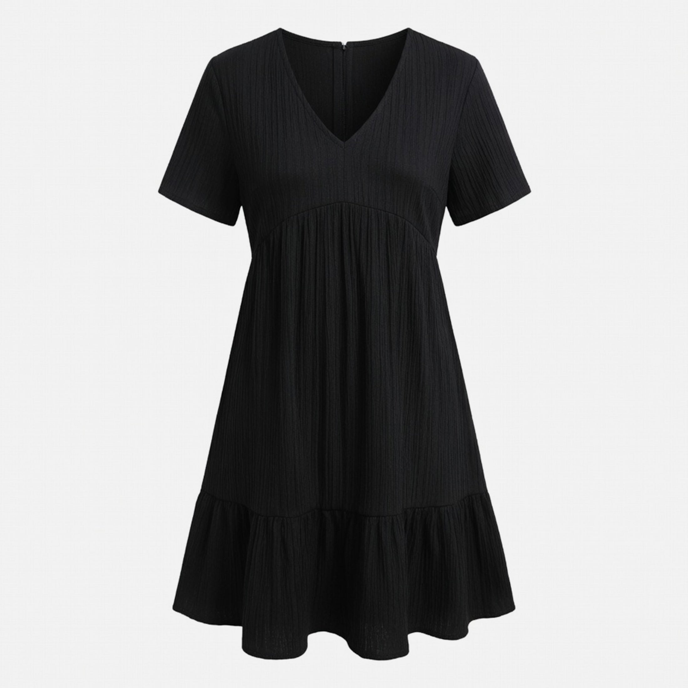 Veloire | Cotton Summer V-Neck Beach Dress for Women