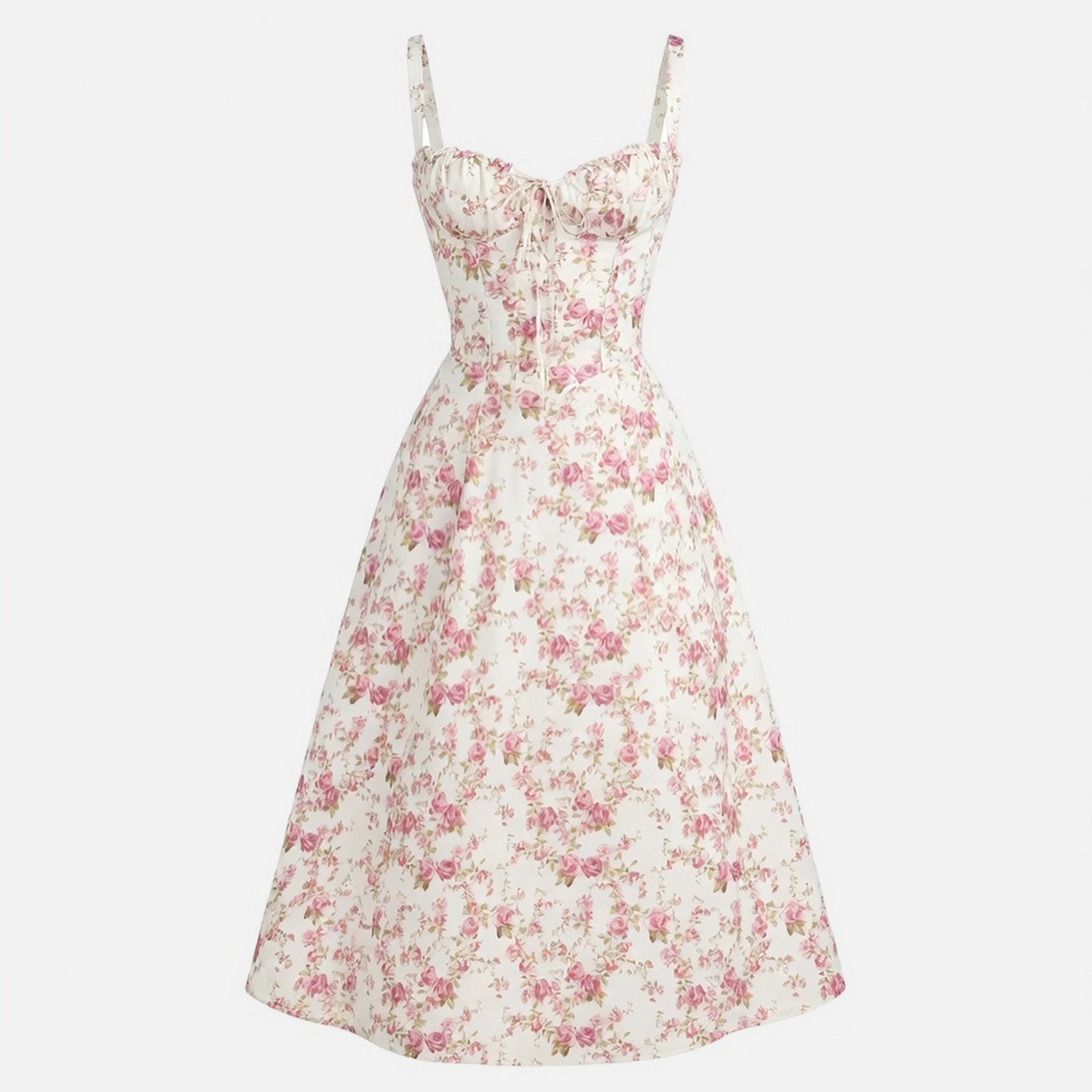 Veloire | Summer Hawaiian Midi Dress for Women