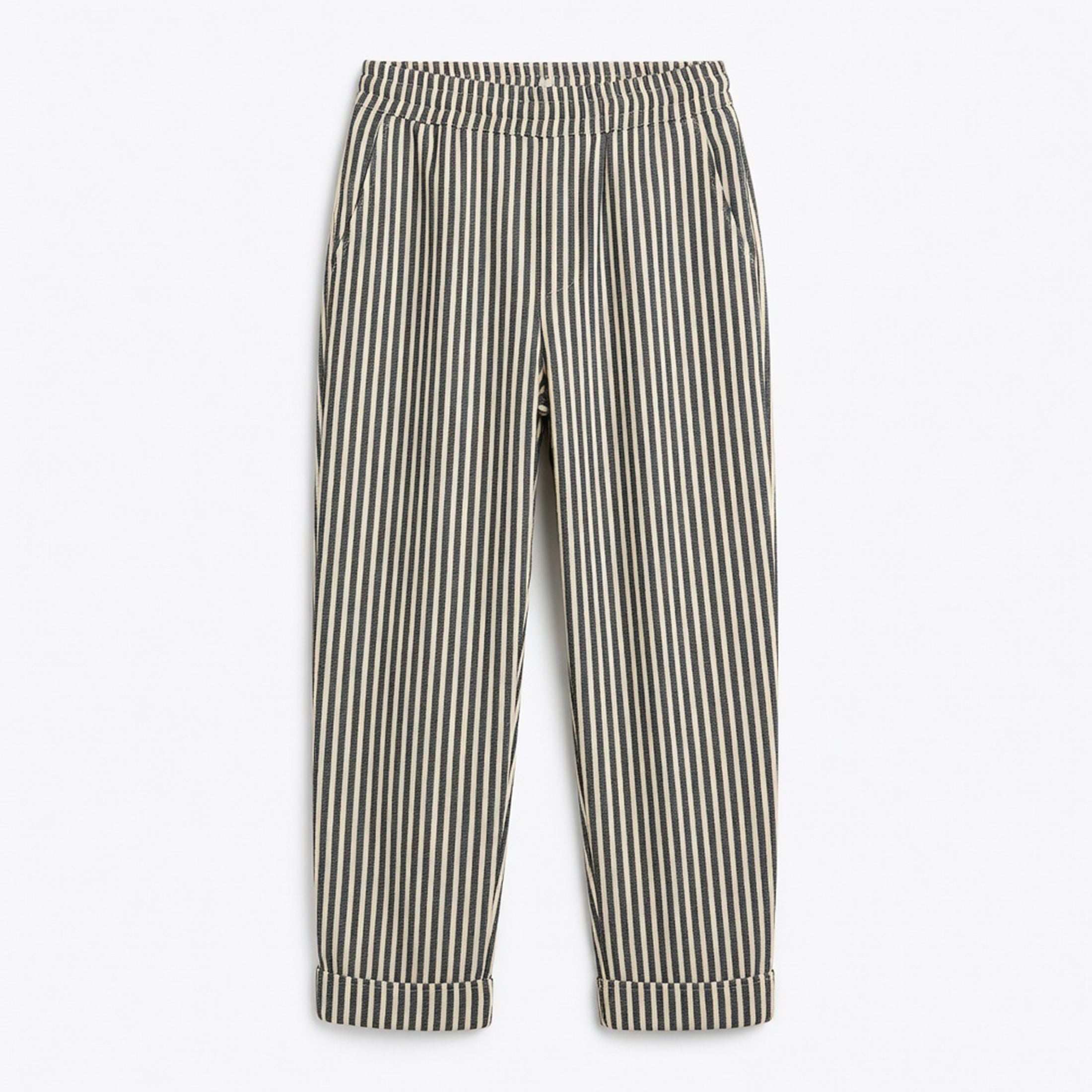 Veloire | High-Waist Striped Wide-Leg Pants for Women