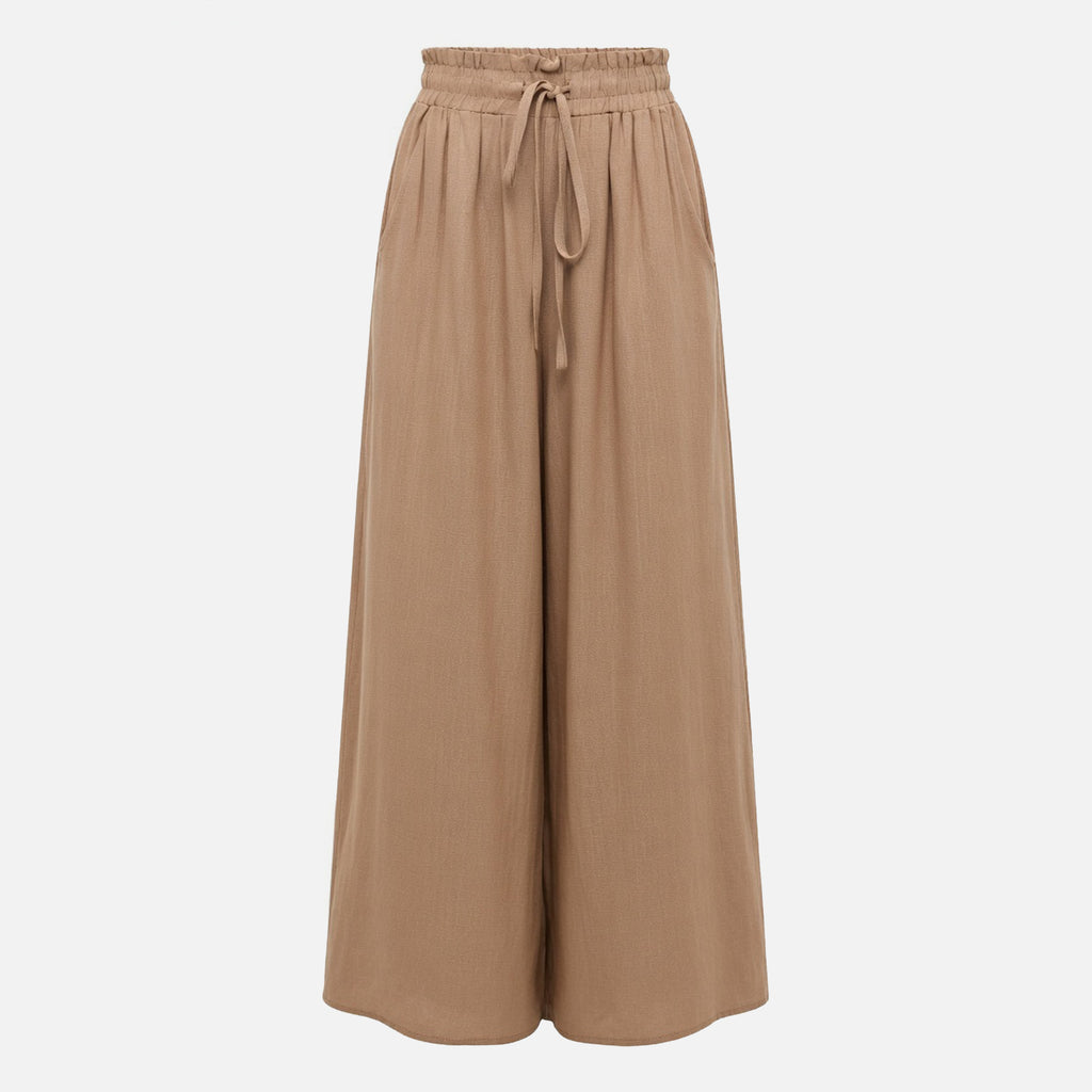 Veloire | Loose Wide Leg Drawstring Pants for Women