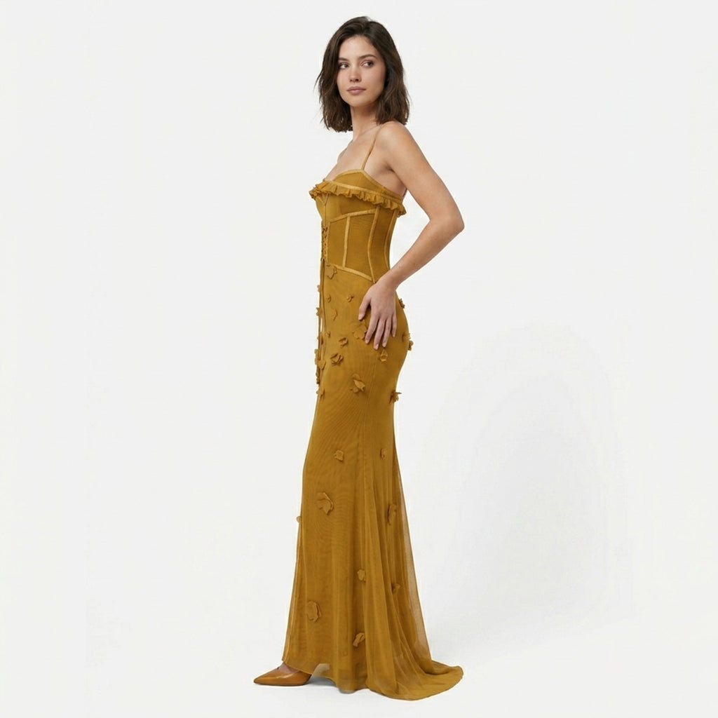 Veloire | Robe longue sans manches en corset pour femmes