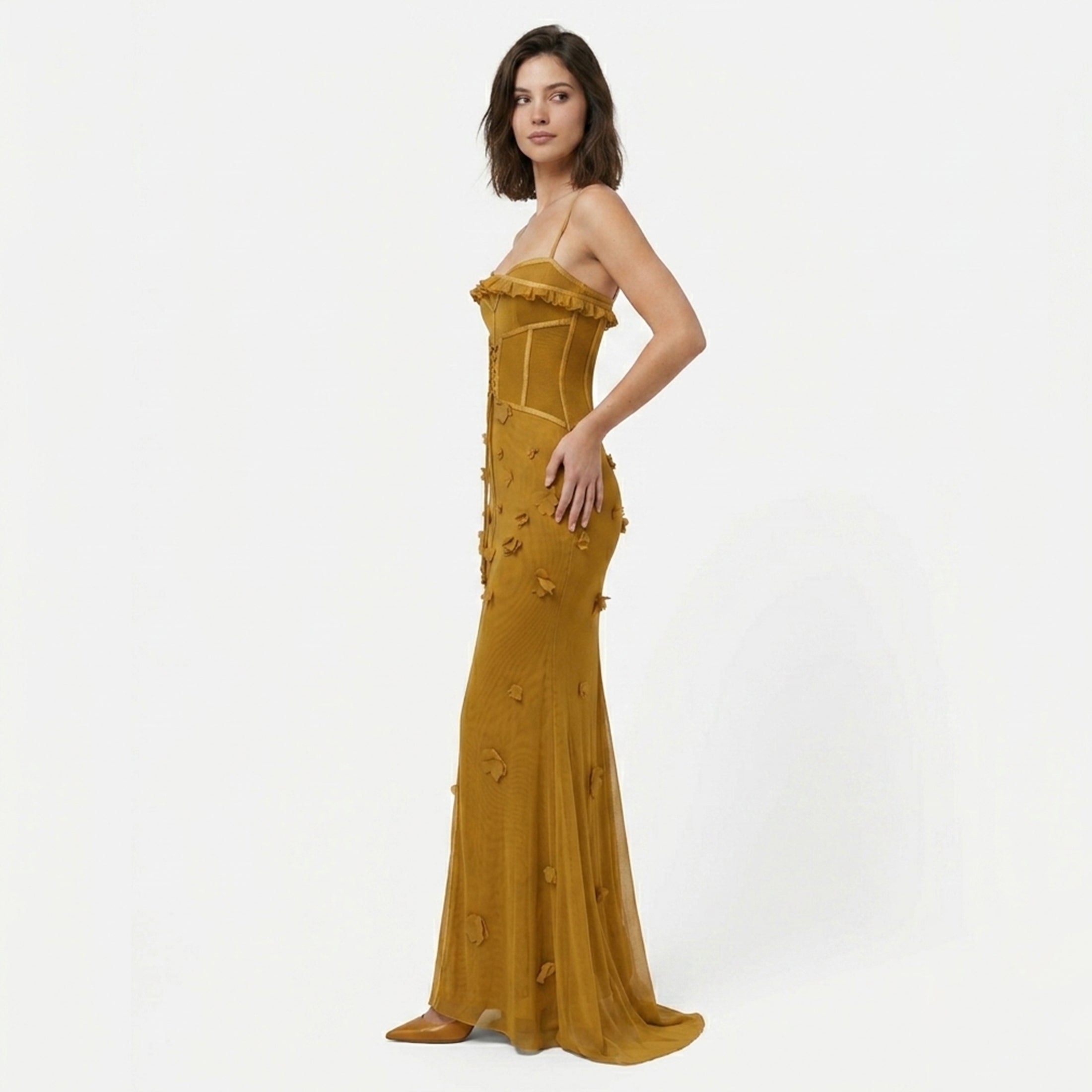 Veloire | Robe longue sans manches en corset pour femmes