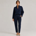 Women's High Neck Trouser Co-Ord Set Long Sleeve