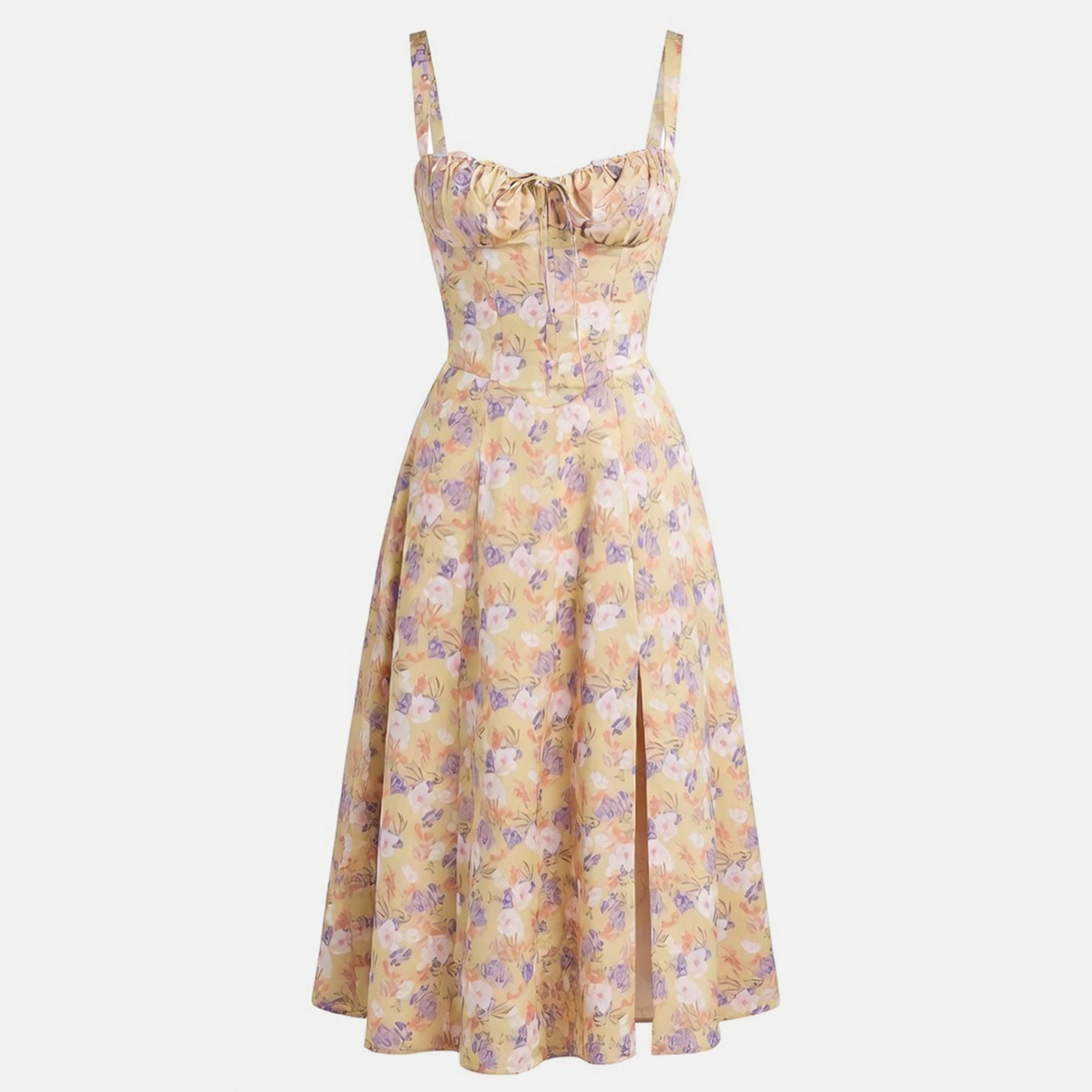 Veloire | Summer Hawaiian Midi Dress for Women