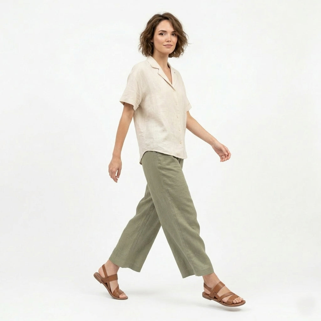 Veloire | Leather Flat Sandals for Women