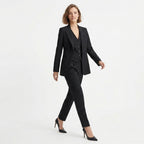 Women's Tailored Blazer Trousers 3 Piece Suit