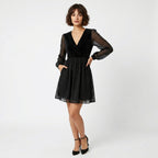 Veloire | Women's Sparkling Glamour Mesh Dress