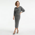 Robe midi drapée style été pour femmes