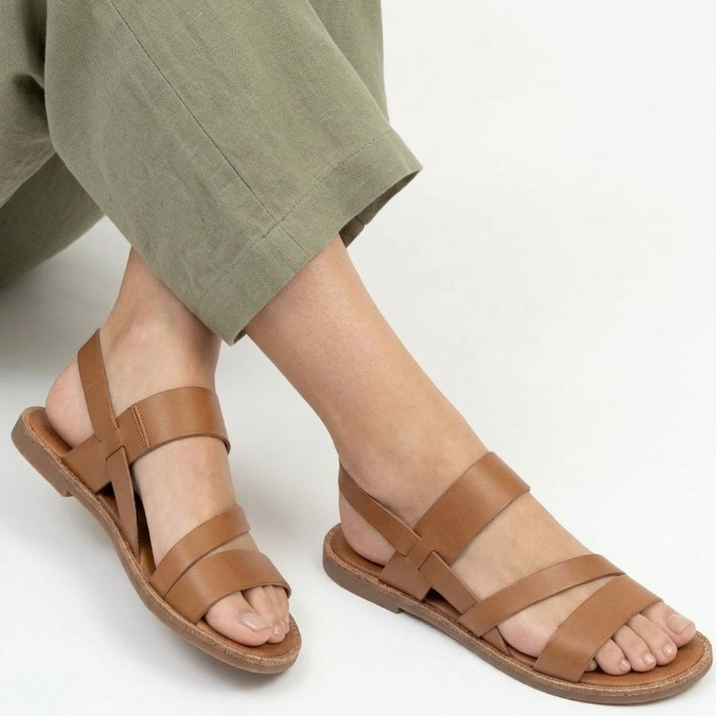 Veloire | Leather Flat Sandals for Women