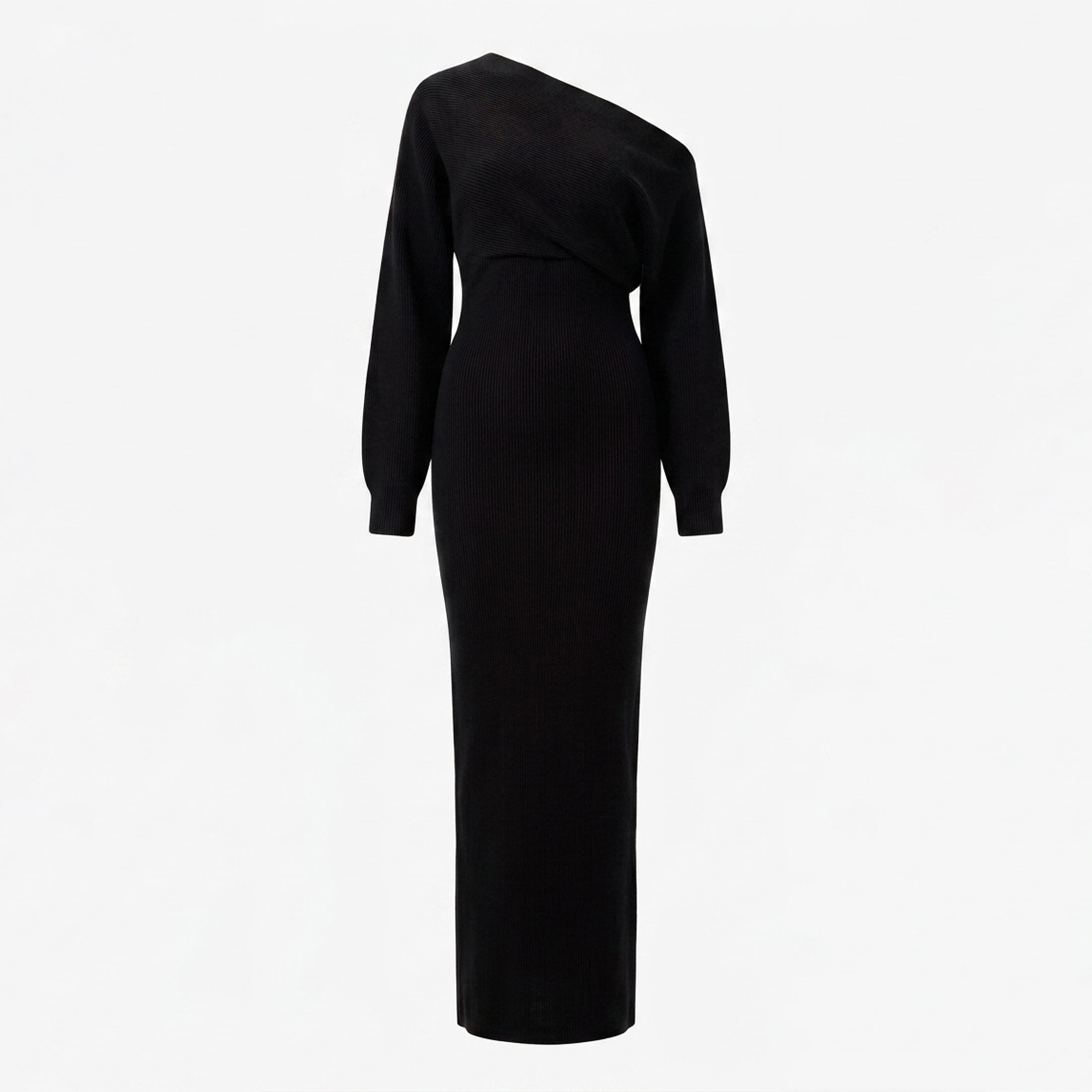 Women's Evening Off-Shoulder Knit Maxi Dress