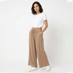 Veloire | Loose Wide Leg Drawstring Pants for Women