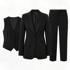 Women's Tailored Blazer Trousers 3 Piece Suit