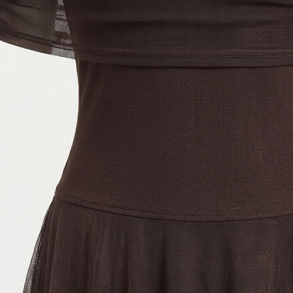 Veloire | Women's Off Shoulder Sheer Maxi Dress